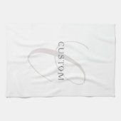 モノグラエレガントム | グレーと白（編集可能） キッチンタオル (横)