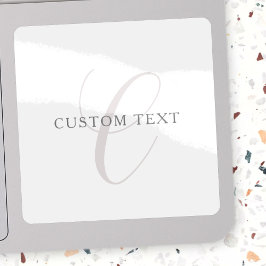 モノグラエレガントム | グレーと白（編集可能） シール