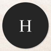 モノグラエレガントム ラウンドペーパーコースター (正面)