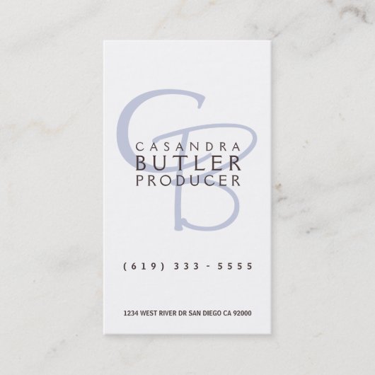 モノグラエレガントム 名刺 (正面)