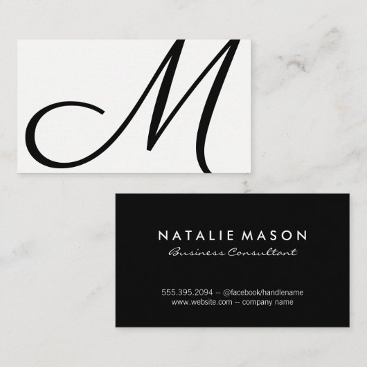 モノグラエレガントム 名刺 (正面/裏面)