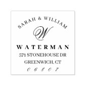 モノグラエレガントム |差出人住所 セルフインキングスタンプ (デザイン)