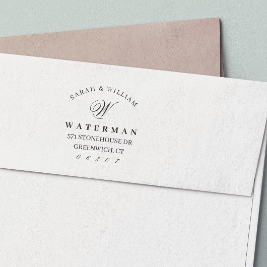 モノグラエレガントム |差出人住所 セルフインキングスタンプ