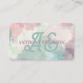 モノグラエレガントム | 水彩層 名刺 (正面)