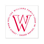 モノグラエレガントム♣独自の差出人住所を作成 セルフインキングスタンプ (デザイン)