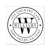 モノグラエレガントム |独自の差出人住所 セルフインキングスタンプ (デザイン)