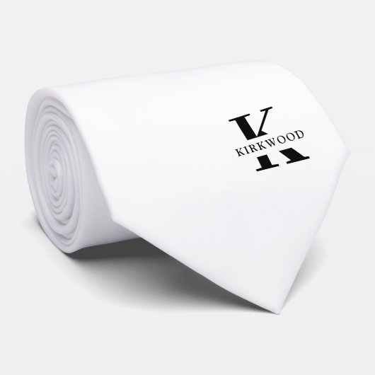 モノグラエレガントム |白黒 ネクタイ (ロール)