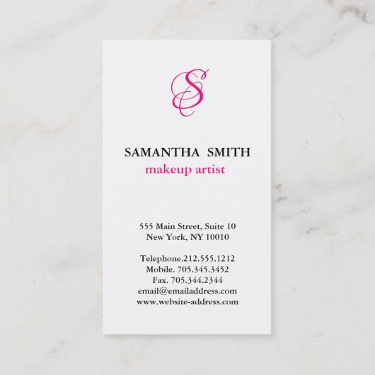 モノグラエレガントモダンム 名刺 (裏面)