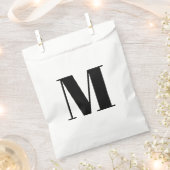 モノグラカスタマイズムイニシャル白黒 フェイバーバッグ (クリップ留めされた状態)