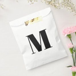 モノグラカスタマイズムイニシャル白黒 フェイバーバッグ