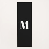 モノグラカスタマイズムイニシャル白黒 ヨガマット (正面)