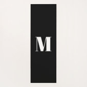 モノグラカスタマイズムイニシャル白黒 ヨガマット (裏面)