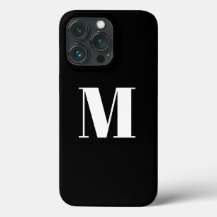モノグラカスタマイズムイニシャル白黒 iPhone 13 PROケース