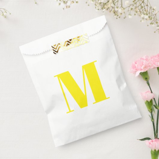 モノグラカスタマイズムイニシャル黄白色 フェイバーバッグ (封をした状態)