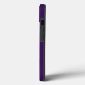 モノグラカスタマイズムスクリプト名パープルホワイト金ゴールド Case-Mate iPhoneケース (裏面 / 左)