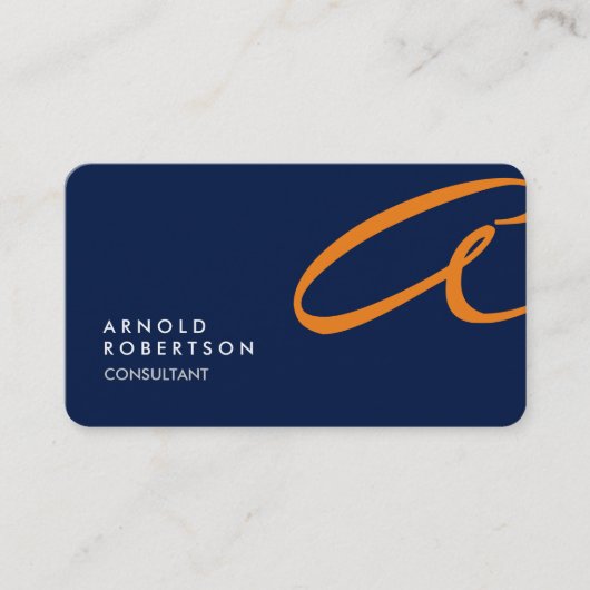 モノグラカスタマイズム平青トレンディー名刺 名刺 (正面)