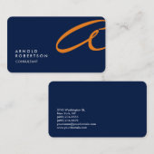 モノグラカスタマイズム平青トレンディー名刺 名刺 (正面/裏面)