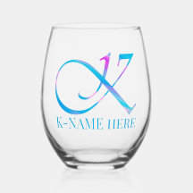 モノグラカスタマイズム「K」ネーム抽象芸術春青