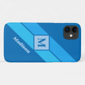 モノグラカスタムムおよび名前の電話番号ケース Case-Mate iPhoneケース (裏面(横))