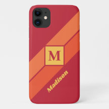 モノグラカスタムムおよび名前の電話番号ケース