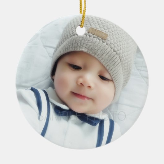 モノグラカスタムムで撮影 セラミックオーナメント (正面)