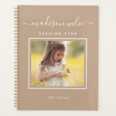 モノグラカスタムムの写真効果で自分の黒を作る プランナー手帳 (正面)