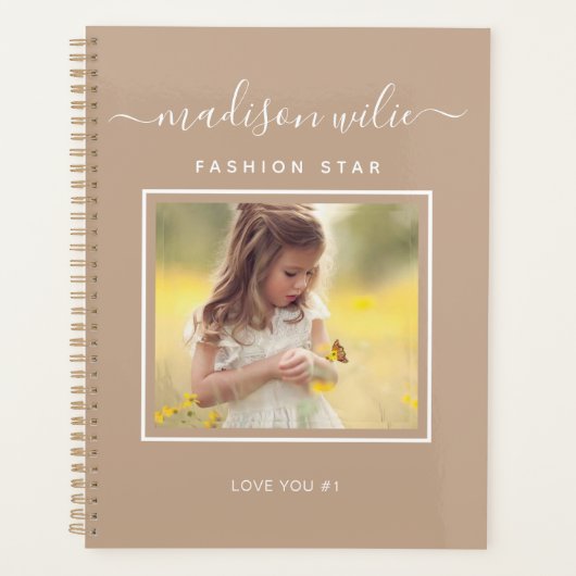 モノグラカスタムムの写真効果で自分の黒を作る プランナー手帳 (正面)