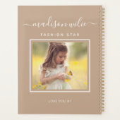 モノグラカスタムムの写真効果で自分の黒を作る プランナー手帳 (裏面)