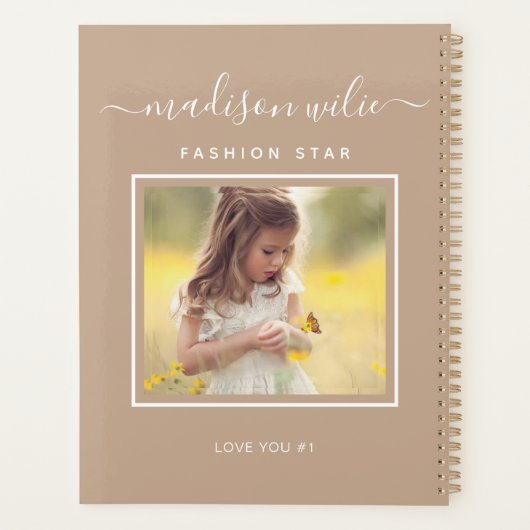 モノグラカスタムムの写真効果で自分の黒を作る プランナー手帳 (裏面)