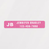 モノグラカスタムムパーソナライズされた名ガーリーグリッター ラベル (デザイン1)