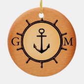 モノグラカスタムムブ航海のラスホイールといかり セラミックオーナメント (裏面)