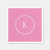 モノグラカスタムムミニマル スタンダードカクテルナプキン (正面)