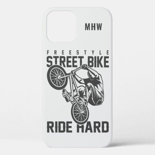 モノグラカスタムム通りサイクリングのケース Case-Mate iPhoneケース (裏面)