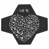 モノグラカスタムム&カラーミュージカルハートサッカーボール サッカーボール (フラット)