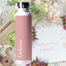 モノグラカスタムム、スクリプト付きオーキッドピンク