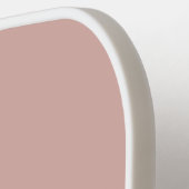 モノグラカスタムム、ピンクとスクリプトタイポグラフィ ピックルボールラケット (左詳細)