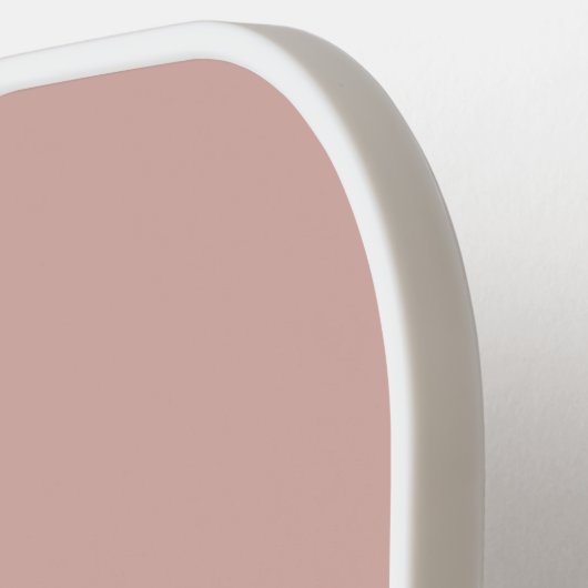 モノグラカスタムム、ピンクとスクリプトタイポグラフィ ピックルボールラケット (左詳細)