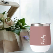 モノグラカスタムム、深いピンクとスクリプトタイポグラフィ