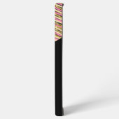 モノグラカラフルムシンプルモダンストライプ金ゴールド SAMSUNG GALAXYケース (左側面)