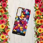 モノグラカラフルムスタイリッシュフローラ SAMSUNG GALAXY S21ケース<br><div class="desc">このカラフルサムスンのケースのフローラデザイン。自分のモノグラムやイニシャルでパーソナライズする非常に簡単!</div>