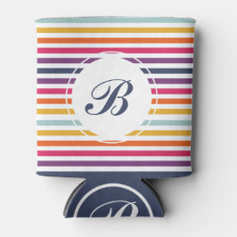 モノグラカラフルムストライプので可愛い柄 缶クーラー