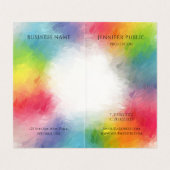 モノグラカラフルムモダンエレガントテンプレートトレンディー 名刺 (内部フラット)