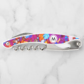 モノグラカラフルム付き岩石の薄片 ソムリエナイフ (裏面)