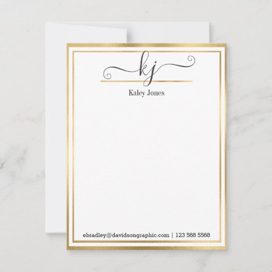 モノグラガーリーム名 | ノートカードの机から ノートカード (正面)