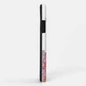 モノグラガーリーム花の写真エレガントピンク・ベージュ Case-Mate iPhoneケース (裏面/右)