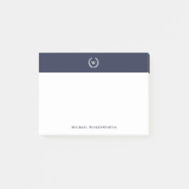 モノグラクラシックムエレガントの名前Post-it®注意3x4 ポストイット