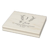 モノグラクラシックムエレガントカスタムファミリー名ゴム ラバースタンプ (スタンプ)