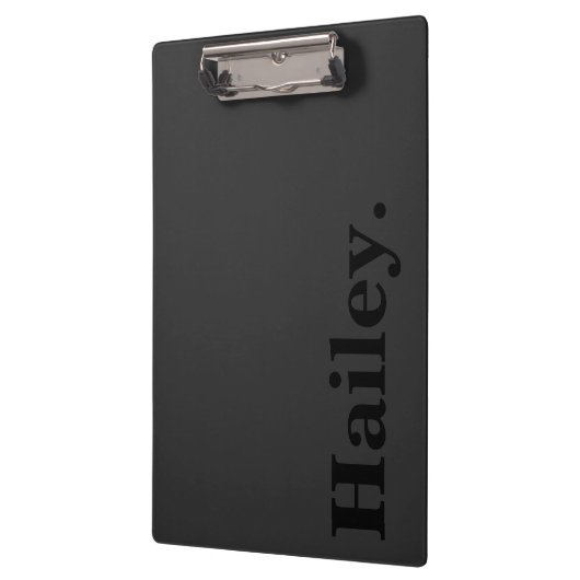 モノグラクラシックムエレガントミニマルの黒名 クリップボード (左)
