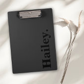 モノグラクラシックムエレガントミニマルの黒名 クリップボード