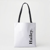 モノグラクラシックムエレガントミニマルの黒名 トートバッグ (正面)